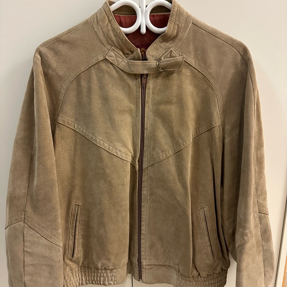 Men's Tan Suede Jacket